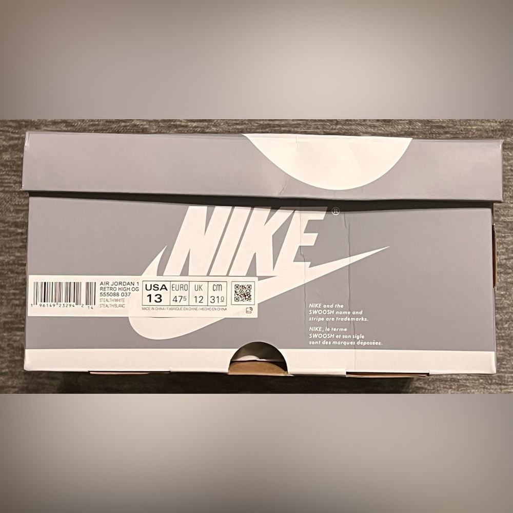 Air Jordan 1 OG High “Stealth” (BOX ONLY)
